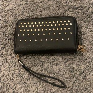 Black Studded Wallet